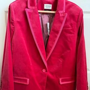 J.Crew Willa Blazer in Stretch Velvet